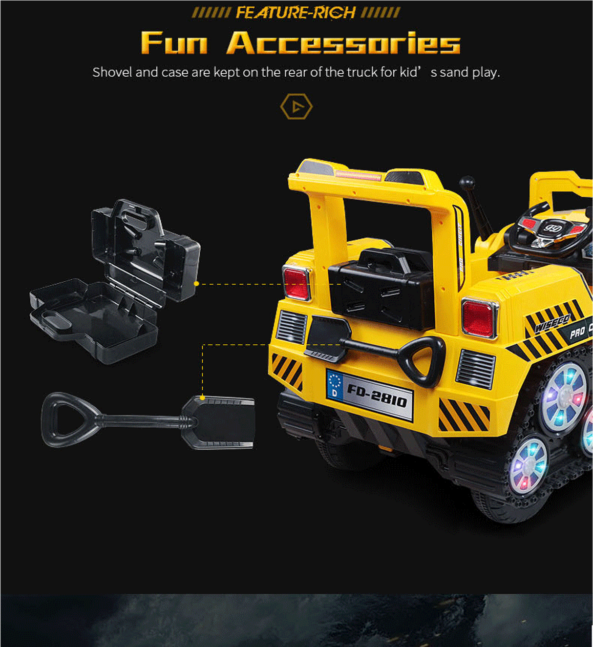 Ride On Kids Excavator Truck