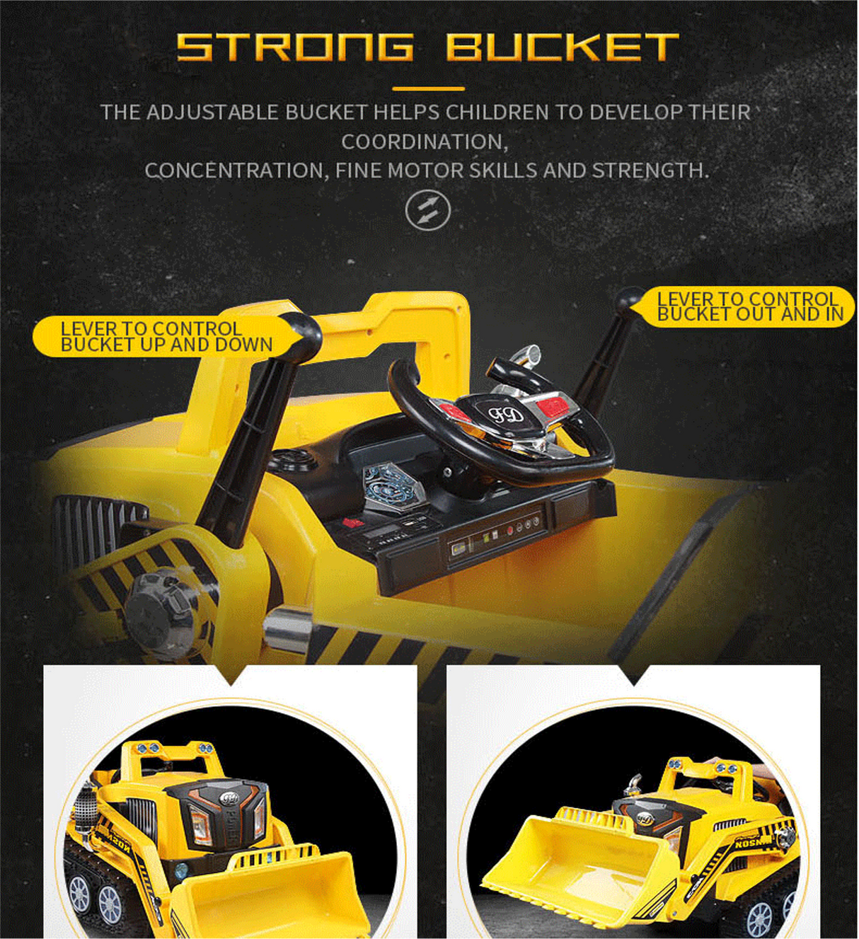 Ride On Kids Excavator Truck