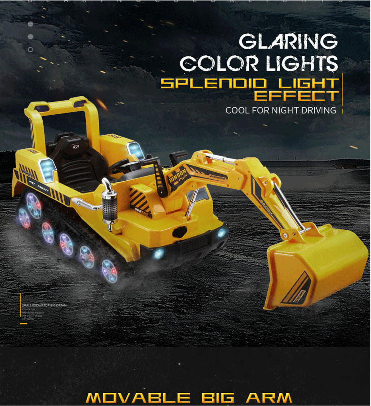 Ride On Kids Excavator Truck