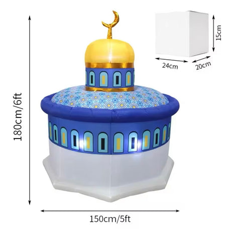 Inflatable Blue Mosque Ramadan / Eid Decor