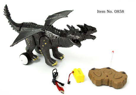 Remote Control RC Walking Dinosaur Light Sound Kids Children Toy