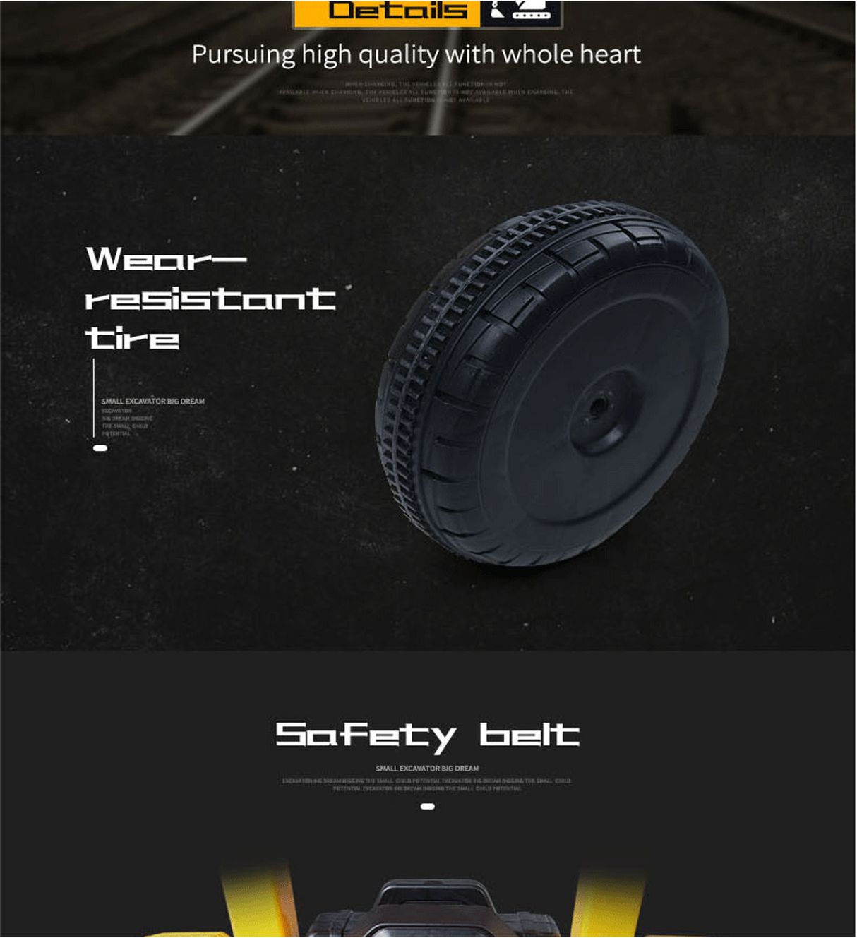 Ride On Kids Excavator Truck