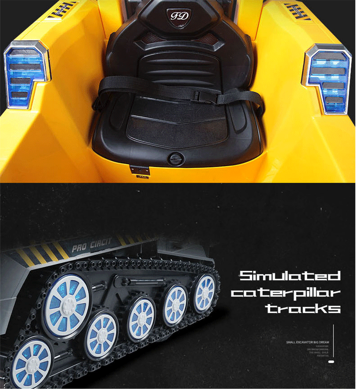 Ride On Kids Excavator Truck