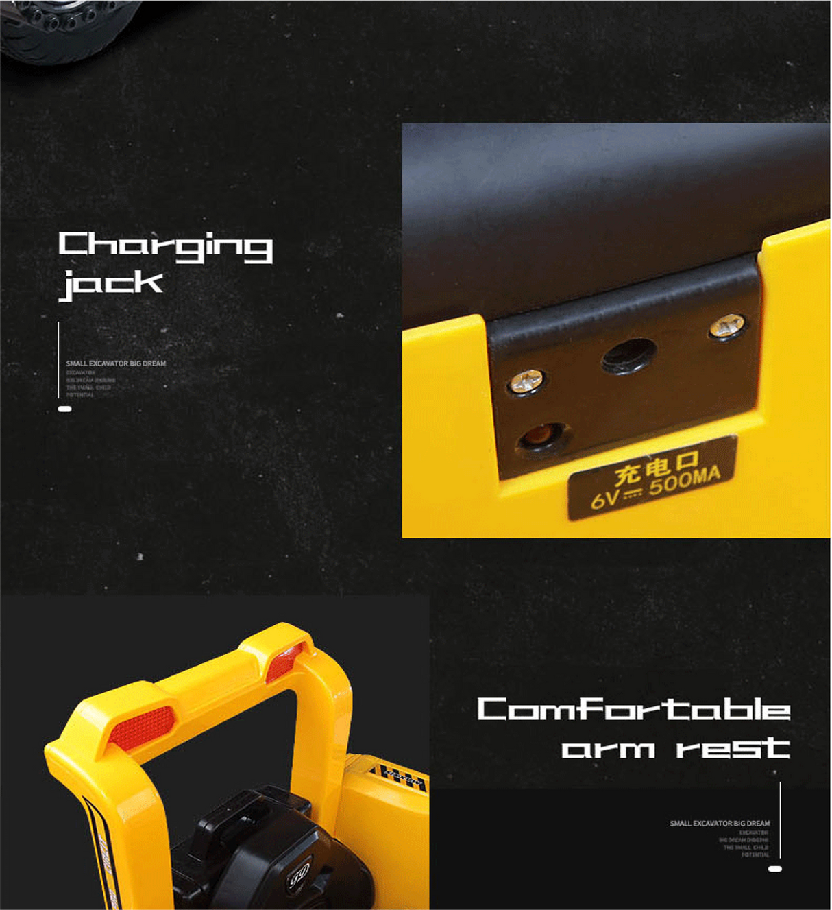 Ride On Kids Excavator Truck