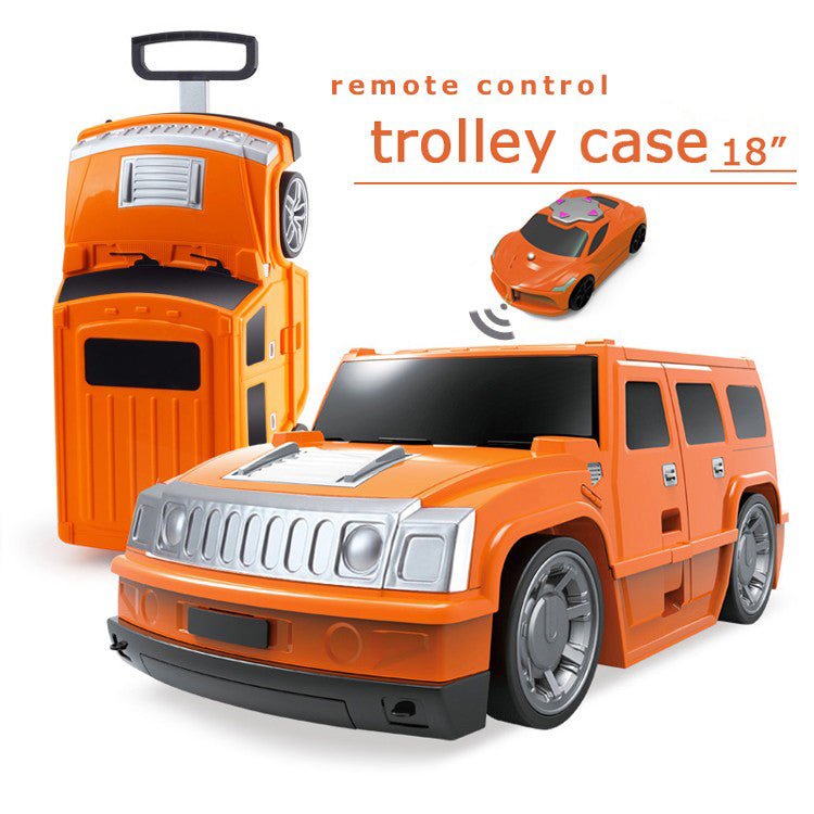 Kids Remote Control Suitcase Car style Travel Trolley Luggage Suitcase for boys carry on suitcase kids Rolling luggage suitcase