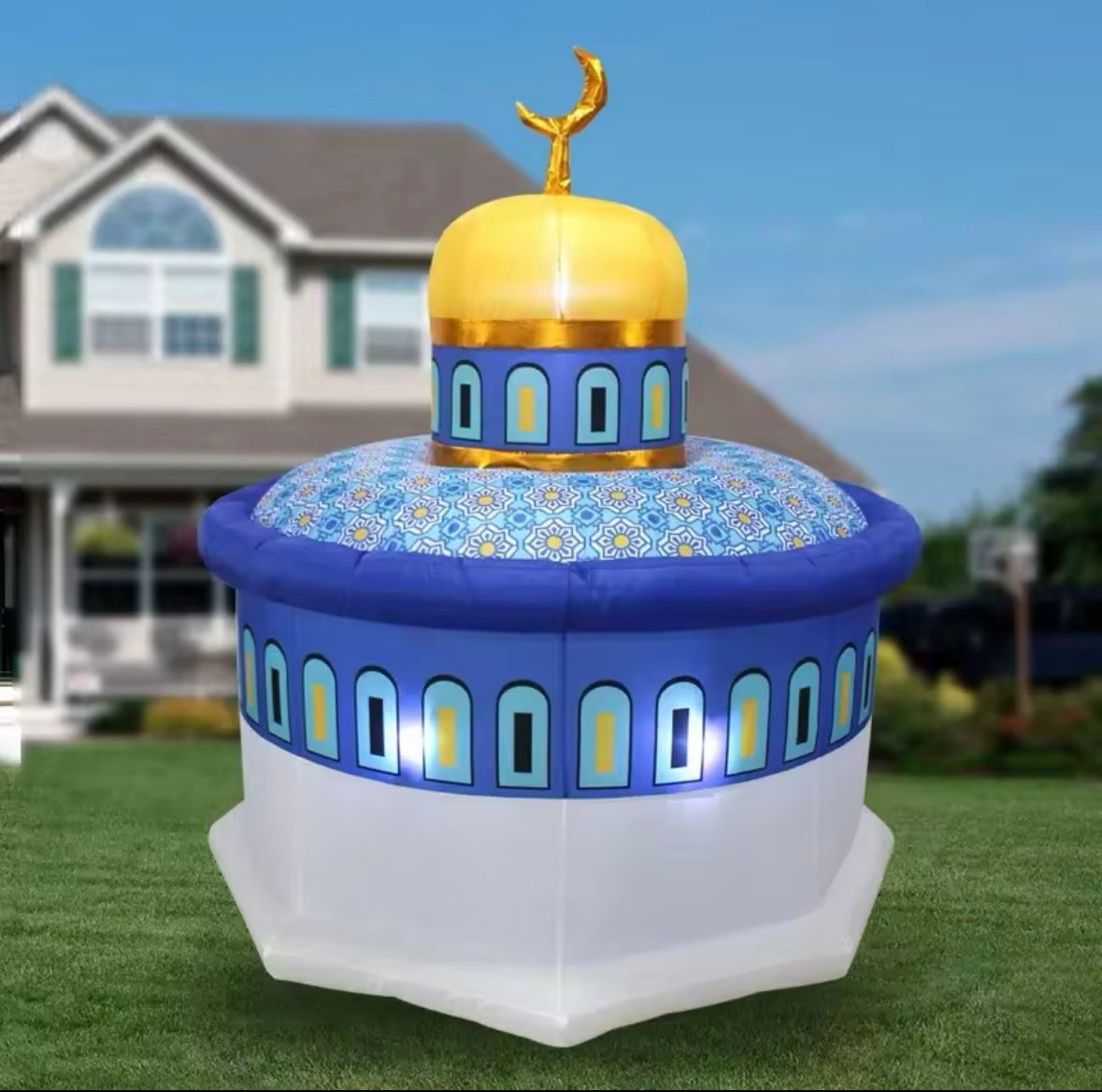 Inflatable Blue Mosque Ramadan / Eid Decor