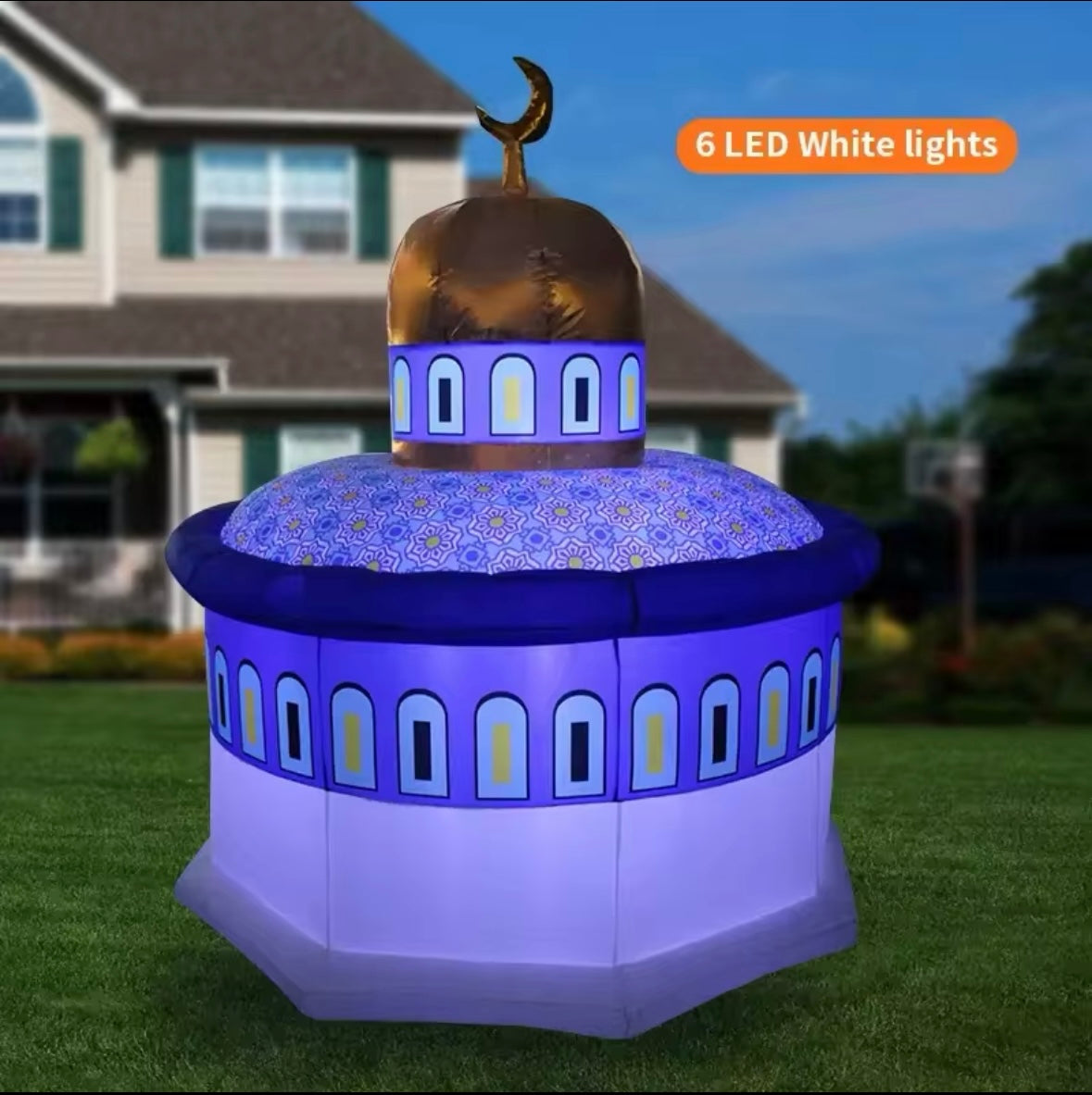 Inflatable Blue Mosque Ramadan / Eid Decor