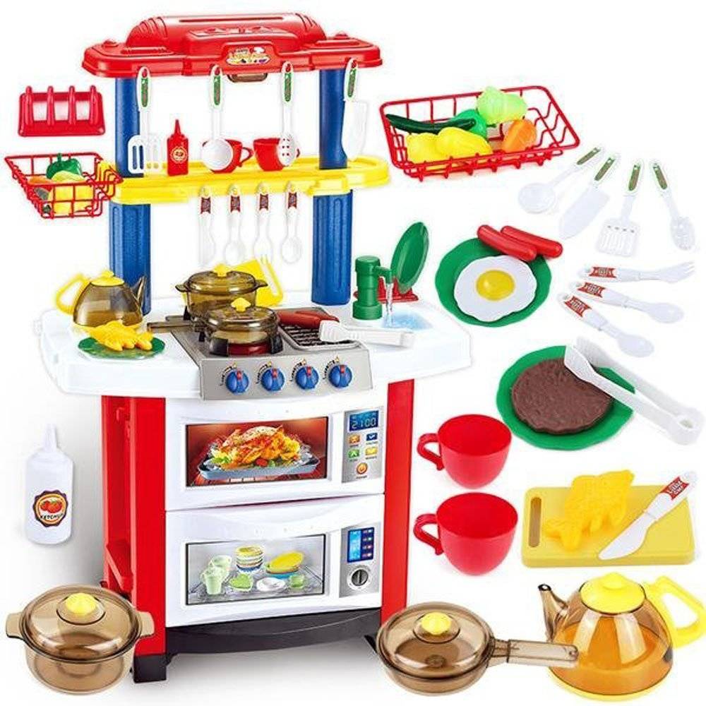 Happy Little Chef Deluxe Kids Kitchen Play Set