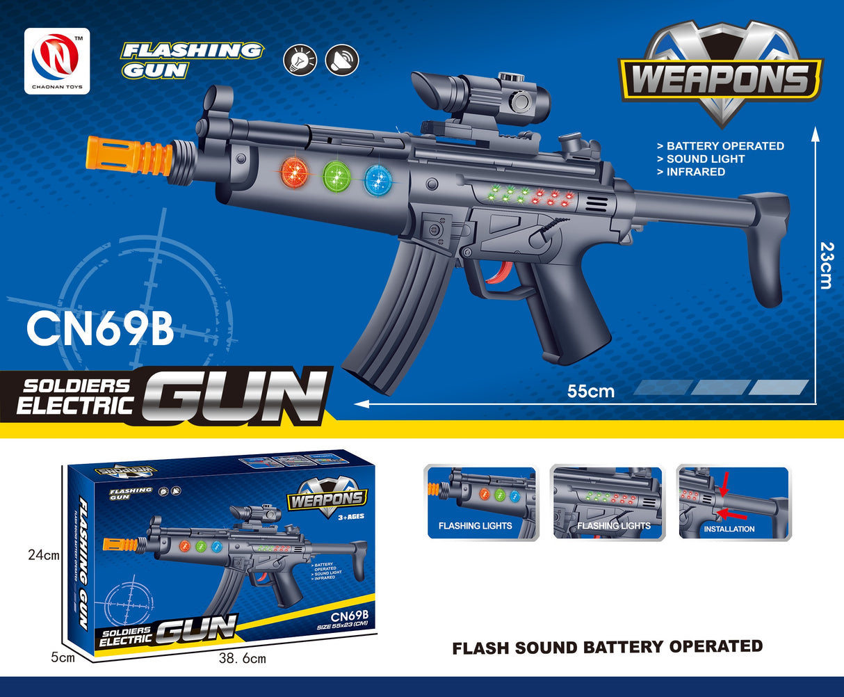 LED Electric Special Soldier Toy Gun