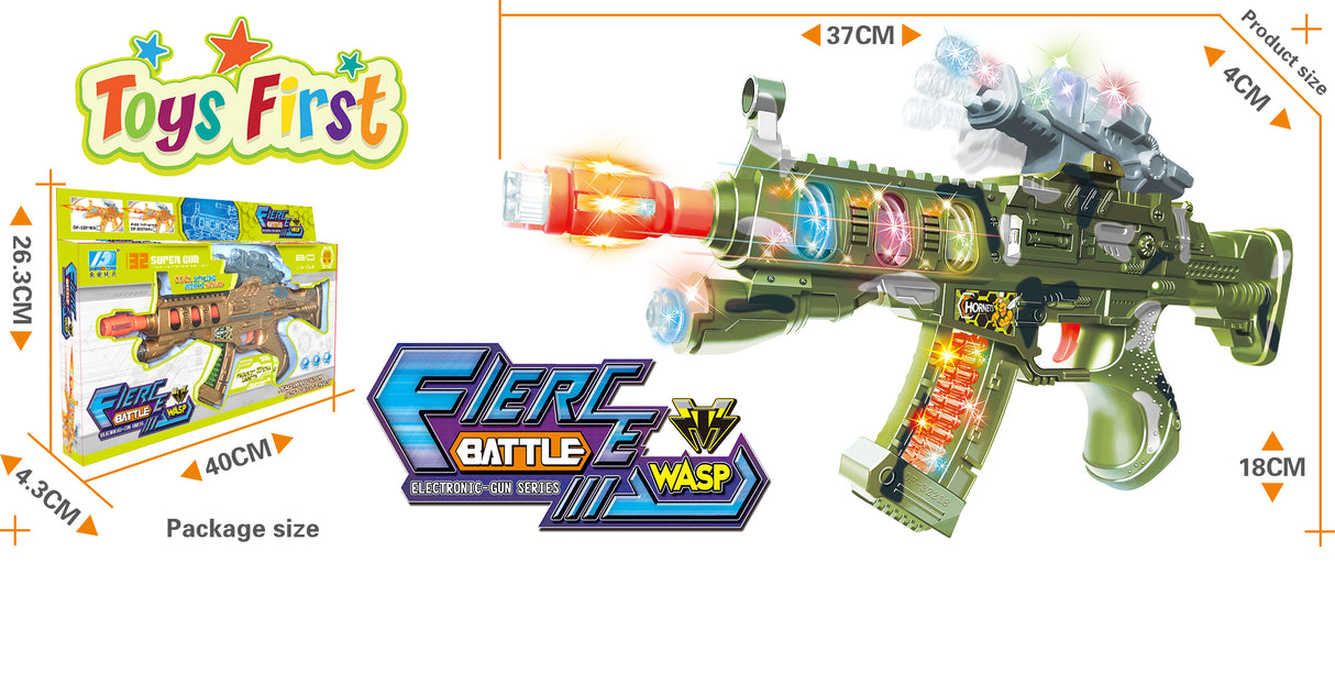 LED Fierce Battle Wasp Toy Gun