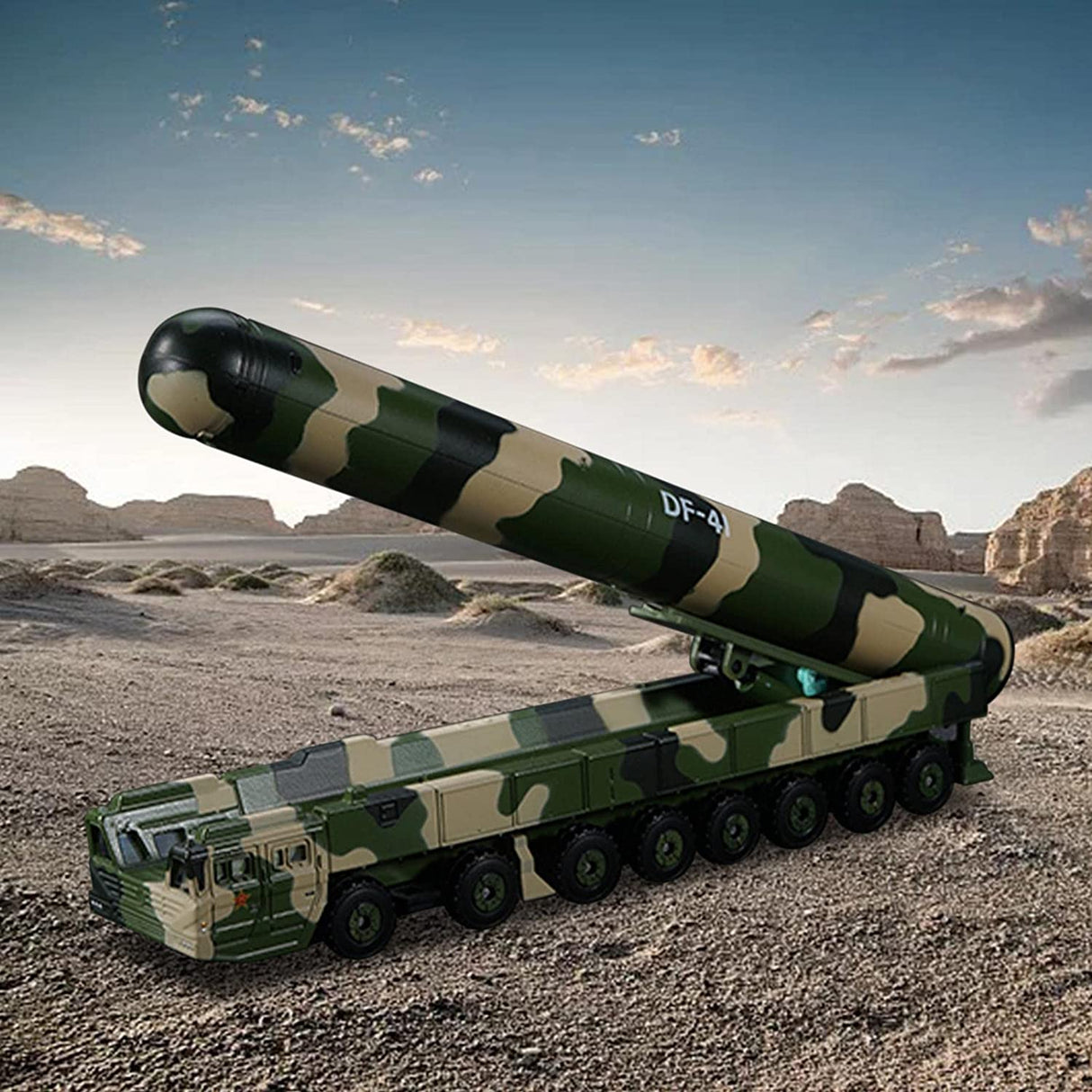 DF-41 missile car 1:72 model alloy finished product, simulation