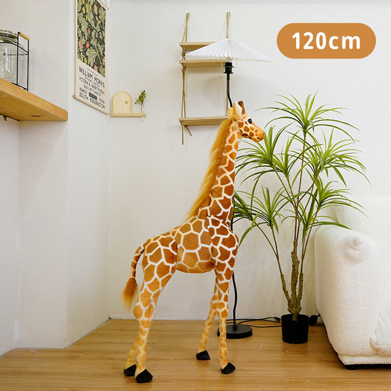 Huge Real Life Giraffe Plush Toys Cute Stuffed Animal Soft Simulation Giraffe