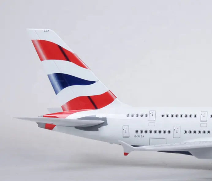 British Airways A380 Airplane Models 45cm Schale 1:160 with landing gear plastic Risen Collectioin Model