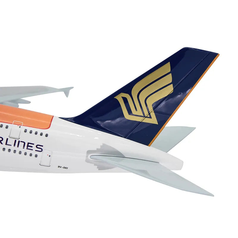 45CM 1:162 Singapore Airlines AIRBUS A380 Passenger Airplane Resin Plane Model