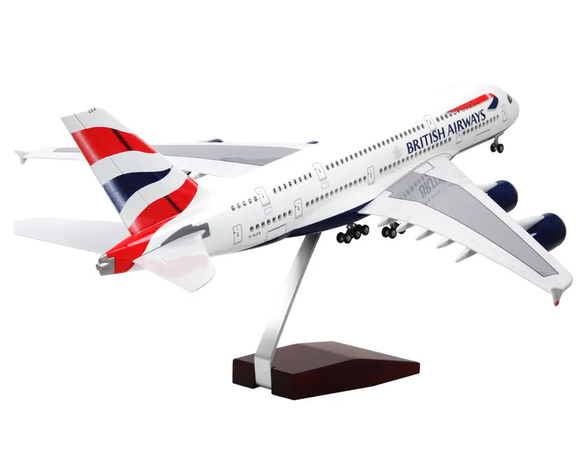 British Airways A380 Airplane Models 45cm Schale 1:160 with landing gear plastic Risen Collectioin Model