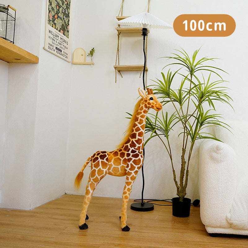 Huge Real Life Giraffe Plush Toys Cute Stuffed Animal Soft Simulation Giraffe