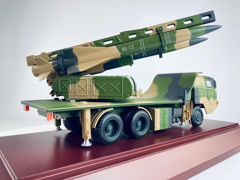1:24 47CM HQ-12 Air Defense Missile Launcher Truck Diecast Model Collection