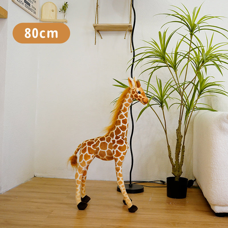 Huge Real Life Giraffe Plush Toys Cute Stuffed Animal Soft Simulation Giraffe