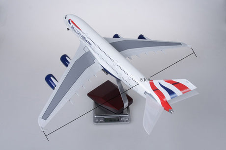 British Airways A380 Airplane Models 45cm Schale 1:160 with landing gear plastic Risen Collectioin Model