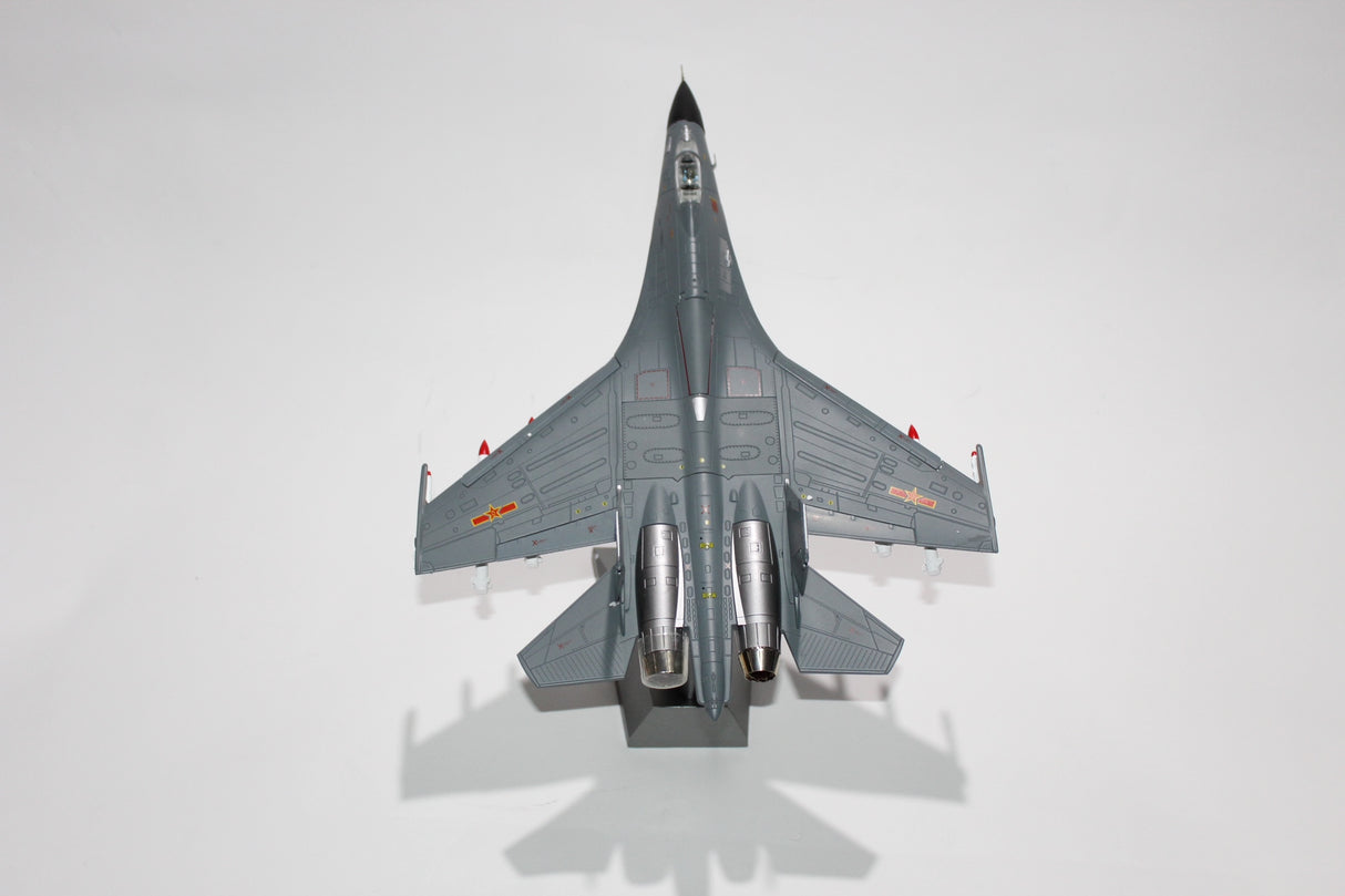 1:48 J-11B Alloy Fighter Aircraft Sound And Light Pull Back Military Metal Model