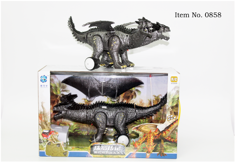 Remote Control RC Walking Dinosaur Light Sound Kids Children Toy