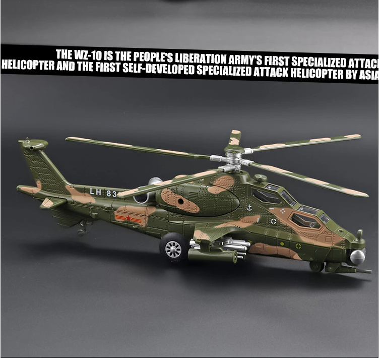 CAIC Z-10 Simulation Alloy Helicopter Aircraft Model