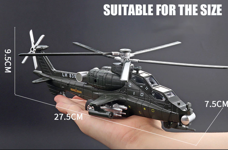 CAIC Z-10 Simulation Alloy Helicopter Aircraft Model