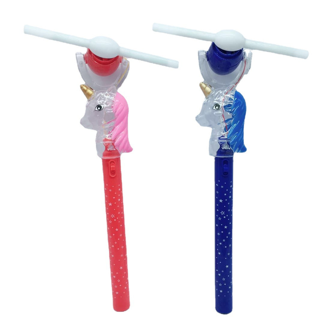 Flashing Light Up LED Spinning Windmill Glows Child Toy Swivel Fan Present Gift