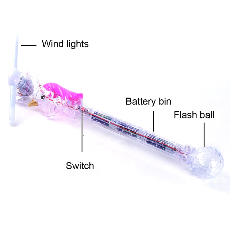 Flashing Light Up LED Spinning Windmill Glows Child Toy Swivel Fan Present Gift