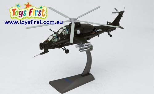 1:32 Diecast China Z-10 Attack Helicopter Military Plane Model Sound Light Toy