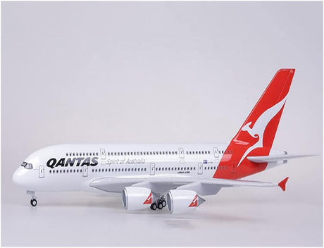 Aircraft Models 1:160  A380 QANTAS Airplane Models with Wheels Plastic Resin Aibane Model Colectin   (no Light)