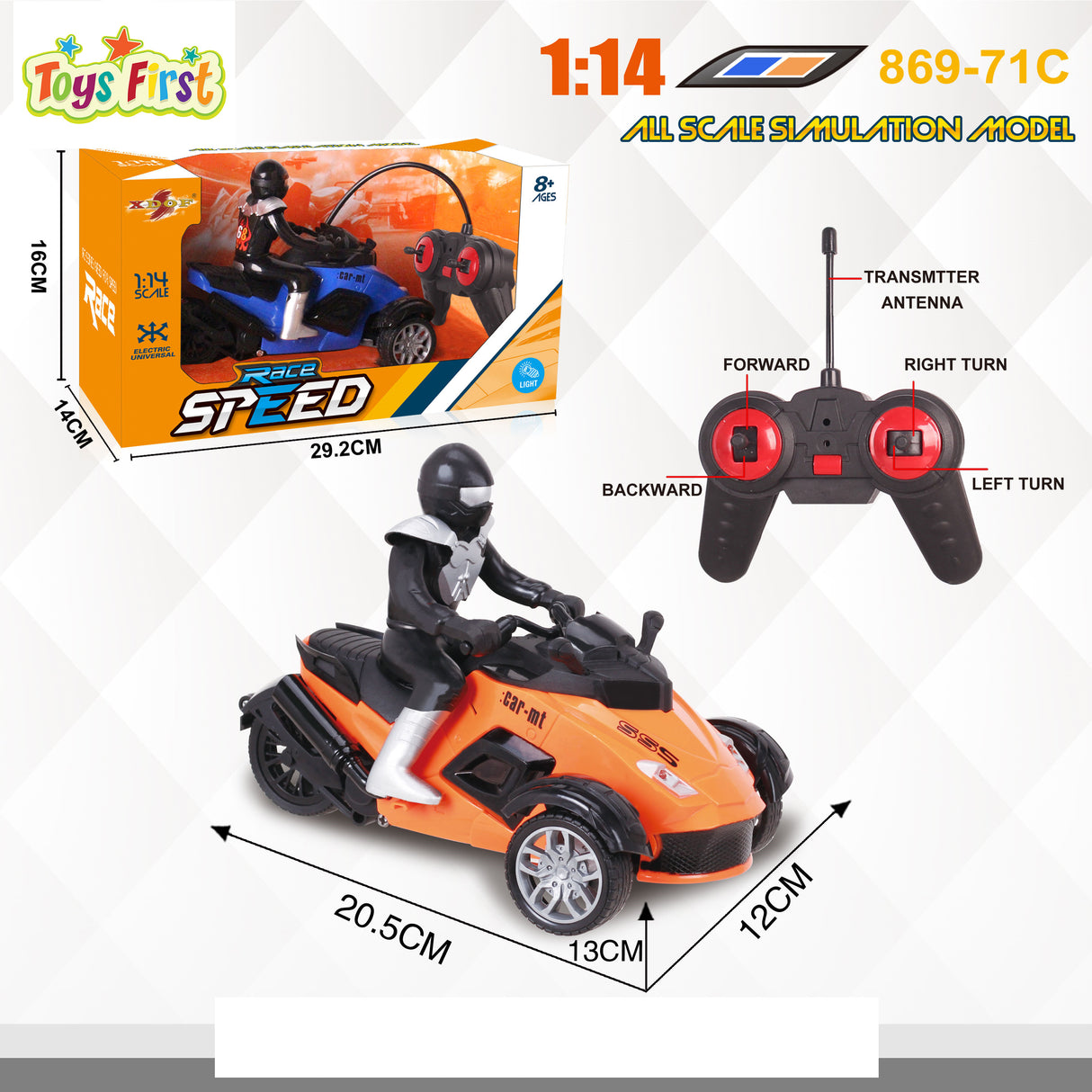 Sped Controller Speed Racer With Light Ages 8+