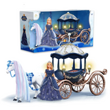 DF pretend play Toys 29cm princess doll set classical electric carriage toy products that sell best toys for girls