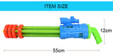 Hot Sale 21.5inch Five Nozzles Water Pump Gun Toys High Pressure Water Spray Toy Gun summer toy kids guns.