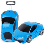 Kids Car Travel Bag with Wheels | Lambo Replica Rolling Suitcases| Kids Suitcase