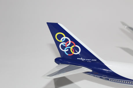 Olympic Boing 747-400 Airplane Models with light and landing Gear for Gift and collections