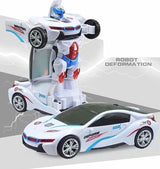 Deform Robot Car Musical Battery Operated 2 in 1 Transforming Robot Car Toy for Kids with 3D Lights