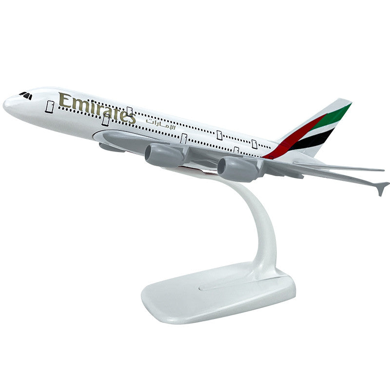 Emirats Airbus A380 Airplane models Diecast Metal 18cm for Gift and Collection.