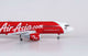 Air Asia A320 Airplane Model 1:80 Scale with landing Gear Collection model No Light