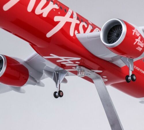 Air Asia A320 Airplane Model 1:80 Scale with landing Gear Collection model No Light